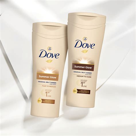 dove summer glow tanning lotion.